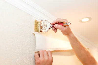 Pose de papier peint à Braslou — revêtements muraux et toiles de verre
